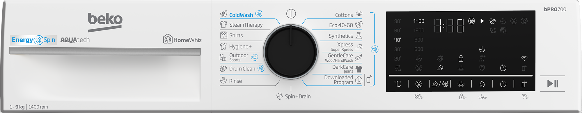 BEKO B7WFU69418WBES pralni stroj